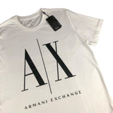 Playera Armani Exchange Blanca Hombre