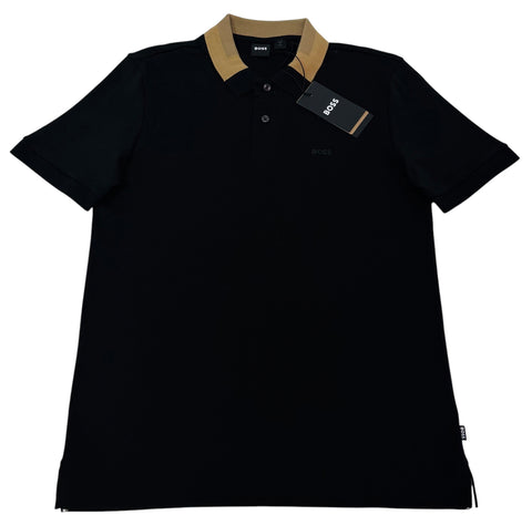 Polo Hugo Boss Negra Hombre