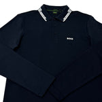 Polo Manga Larga Hugo Boss Azul Hombre