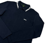 Polo Manga Larga Hugo Boss Azul Hombre