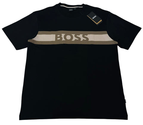 Polo Hugo Boss Negra Hombre