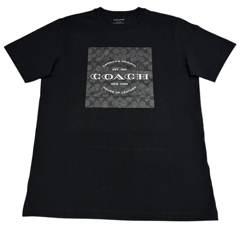 Playera Coach Negra Hombre