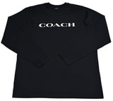 Playera Manga Larga Coach Negra Hombre