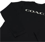 Playera Manga Larga Coach Negra Hombre