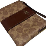 Monedero Coach Beige con Cafe Mujer